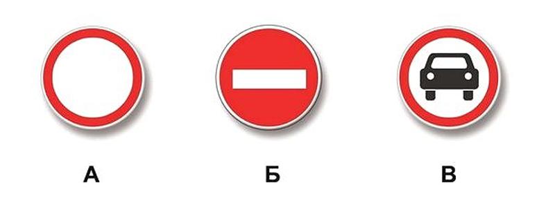 Вопрос №3 билета №6: Какие из указанных знаков разрешают проезд на автомобиле к месту проживания или работы?