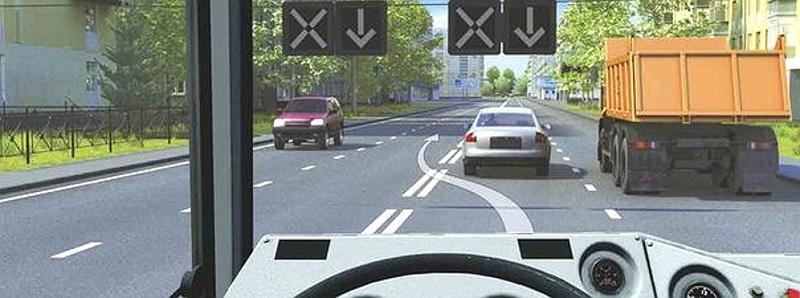 Вопрос №5 билета №15: Разрешен ли Вам такой маневр при выключенных реверсивных светофорах?