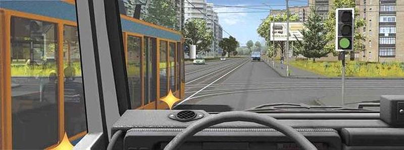 Вопрос №13 билета №15: В каком случае Вы обязаны уступить дорогу трамваю?