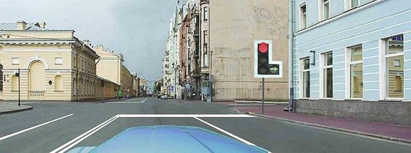 Вопрос №8 билета №17: Разрешено ли Вам выполнить поворот направо в данной ситуации?