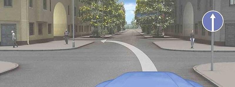 Вопрос №2 билета №20: Можно ли Вам за перекрестком въехать во двор?