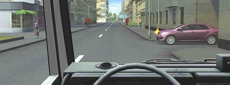 Вопрос №12 билета №21: В каком месте Вам следует поставить автомобиль на стоянку с правой стороны дороги?