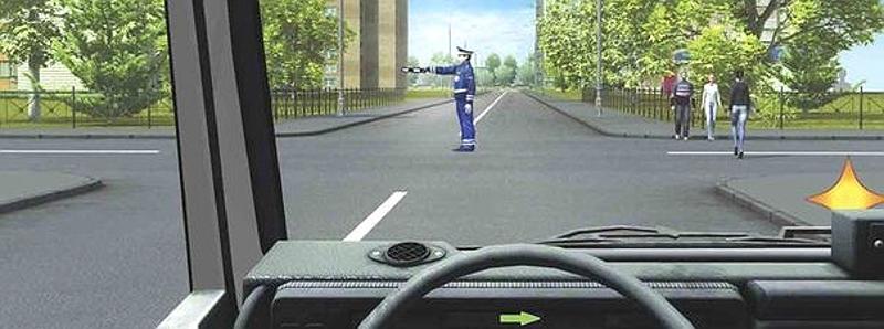 Вопрос №13 билета №23: Как следует поступить в этой ситуации, если Вам необходимо повернуть направо?