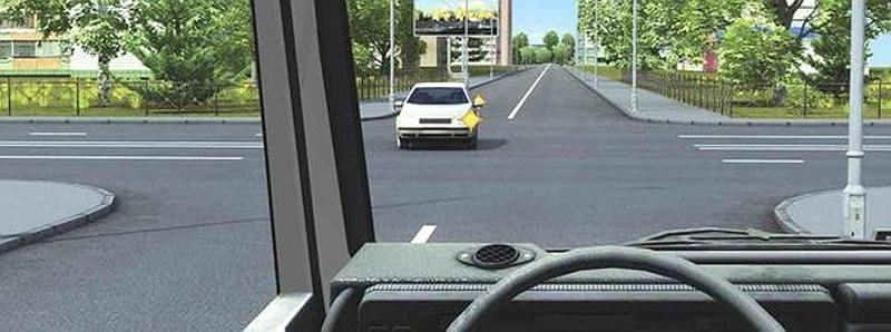 Вопрос №14 билета №23: Вы намерены проехать перекресток в прямом направлении. В данной ситуации: