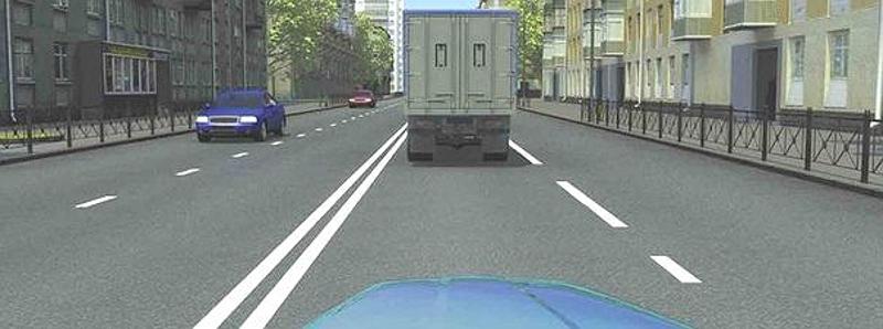 Вопрос №5 билета №32: О чем информирует Вас увеличение длины штриха прерывистой линии разметки?