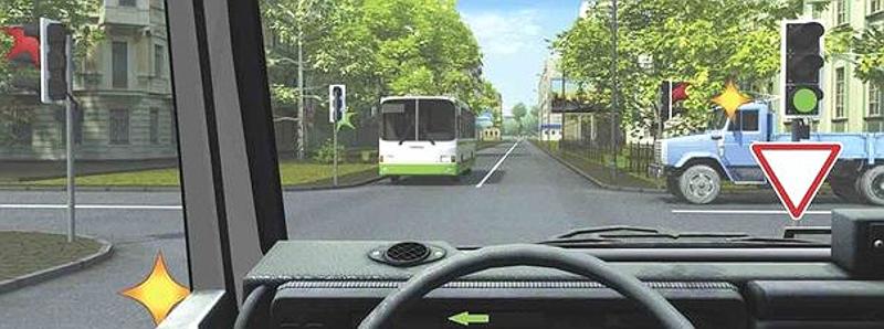 Вопрос №13 билета №32: Как Вам следует поступить при повороте налево?