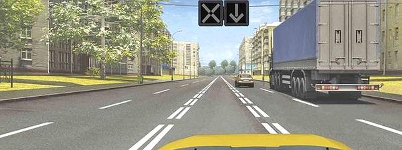 Вопрос №5 билета №34: Если Вы управляете маломестным автобусом, то в случае выключения реверсивных светофоров следует: