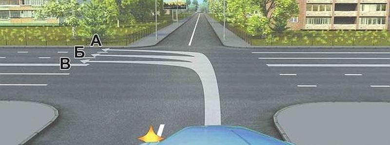 Вопрос №8 билета №36: Вам можно продолжить движение при повороте налево: