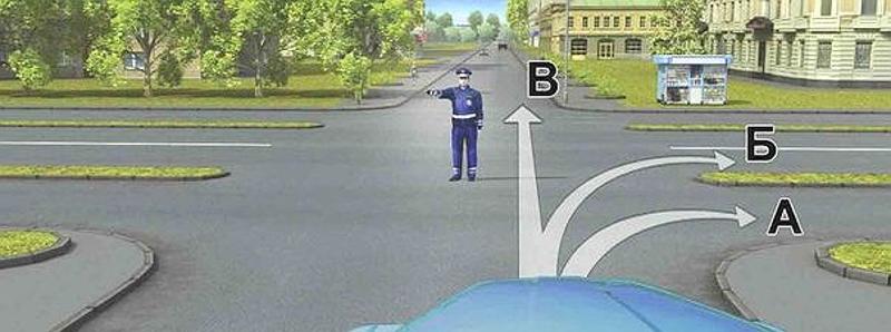 Вопрос №6 билета №37: Вам разрешено движение: