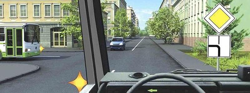 Вопрос №15 билета №1: Кому Вы обязаны уступить дорогу при повороте налево?