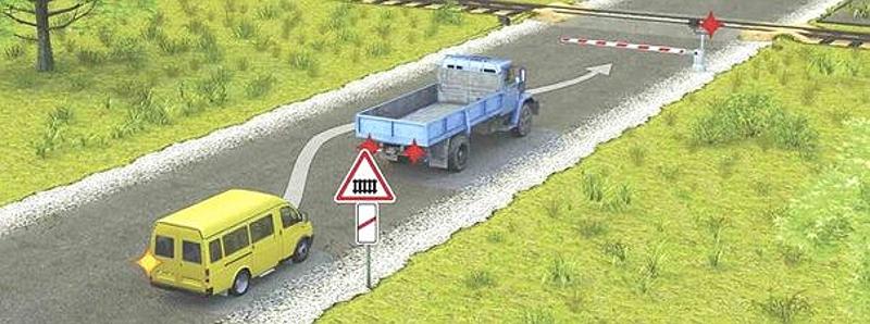 Вопрос №16 билета №2: Разрешается ли водителю выполнить объезд грузового автомобиля?