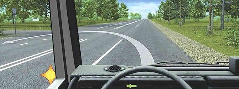 Вопрос №9 билета №3: Разрешается ли Вам выполнить разворот на перекрестке по указанной траектории?