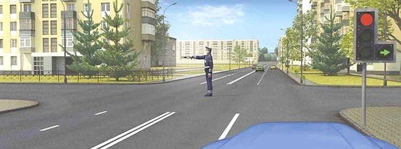 Вопрос №6 билета №7: Вам разрешается движение: