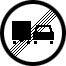 Знак 3.23 Конец зоны запрещения обгона грузовым транспортного средствам
